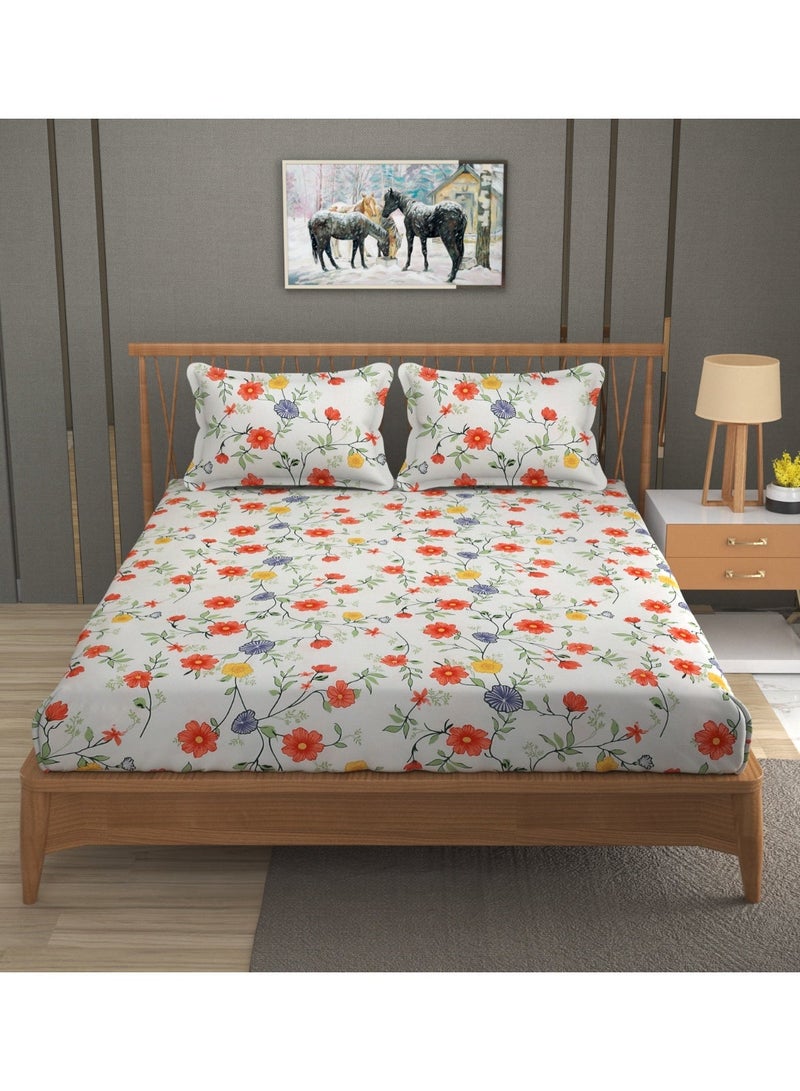 AURIO Premium King Size Flat Bedsheet with 2 Matching Pillowcases – Luxury Oversized 275x275 cm Bedding Set – Ultra-Soft, Breathable Microfiber Fabric with 45x70 cm Pillow Covers – Durable and Fade-Resistant - Image 2
